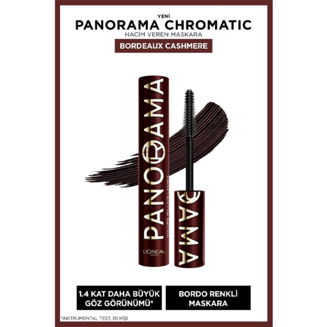 Loreal Paris Panorama Chromatic Maskara - Bordeaux Cashmere/Bordo 9.9ml - 4
