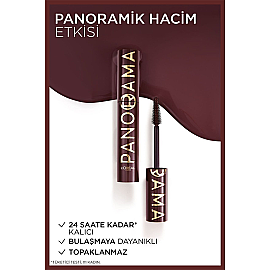 Loreal Paris Panorama Chromatic Maskara - Bordeaux Cashmere/Bordo 9.9ml - 7