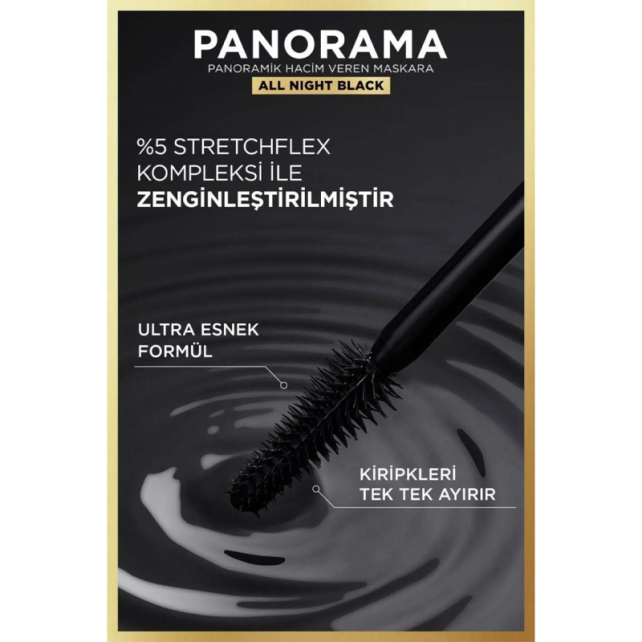 Loreal Paris Panorama Volume Maskara - Night Black / Gece Siyahı - 4