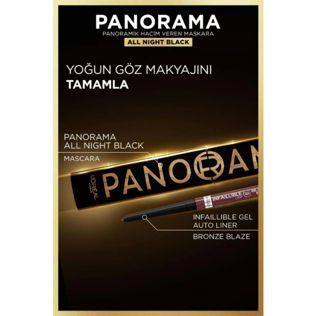 Loreal Paris Panorama Volume Maskara - Night Black / Gece Siyahı - 5