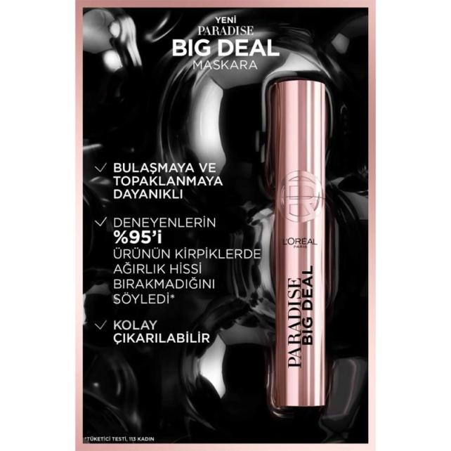 Loreal Paris Paradise Big Deal Maskara - Siyah 9.9ml - 3