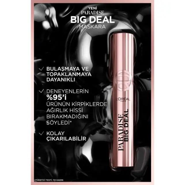 Loreal Paris Paradise Big Deal Maskara - Siyah 9.9ml - 3