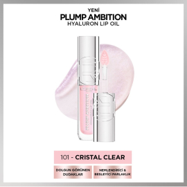 Loreal Paris Plump Ambition Hyaluron Lip Oil - Dudak Parlatıcı No: 101 Cristal Clear - 2