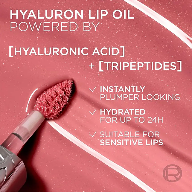 Loreal Paris Plump Ambition Hyaluron Lip Oil - Dudak Parlatıcı No: 380 Rouge In Love - 3