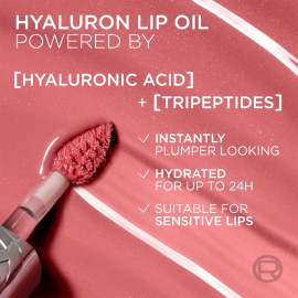 Loreal Paris Plump Ambition Hyaluron Lip Oil - Dudak Parlatıcı No: 380 Rouge In Love - 3