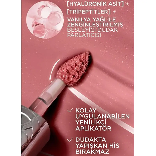 Loreal Paris Plump Ambition Hyaluron Lip Oil - Dudak Parlatıcı No: 390 Cherry Cherie - 3