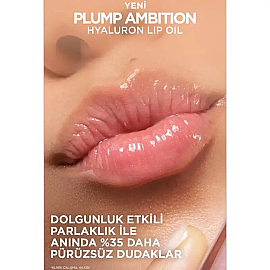 Loreal Paris Plump Ambition Hyaluron Lip Oil - Dudak Parlatıcı No: 390 Cherry Cherie - 4