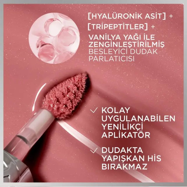 Loreal Paris Plump Ambition Hyaluron Lip Oil - Dudak Parlatıcı No: 510 La Nuit Sparkle - 3