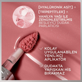 Loreal Paris Plump Ambition Hyaluron Lip Oil - Dudak Parlatıcı No: 641 Latte Glace - 3
