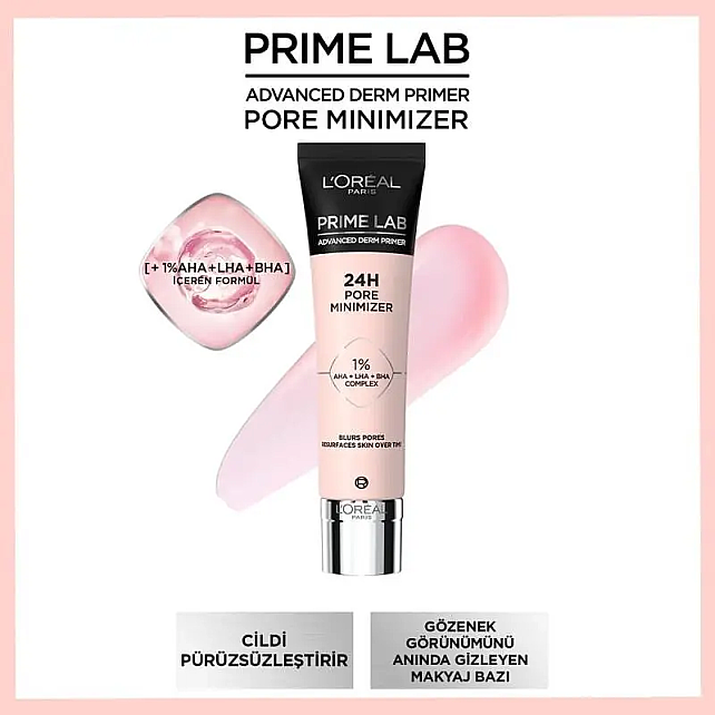 Loreal Paris Prime 24H Pore Minimizer - Gözenek Karşıtı Makyaj Bazı 30ml - 2