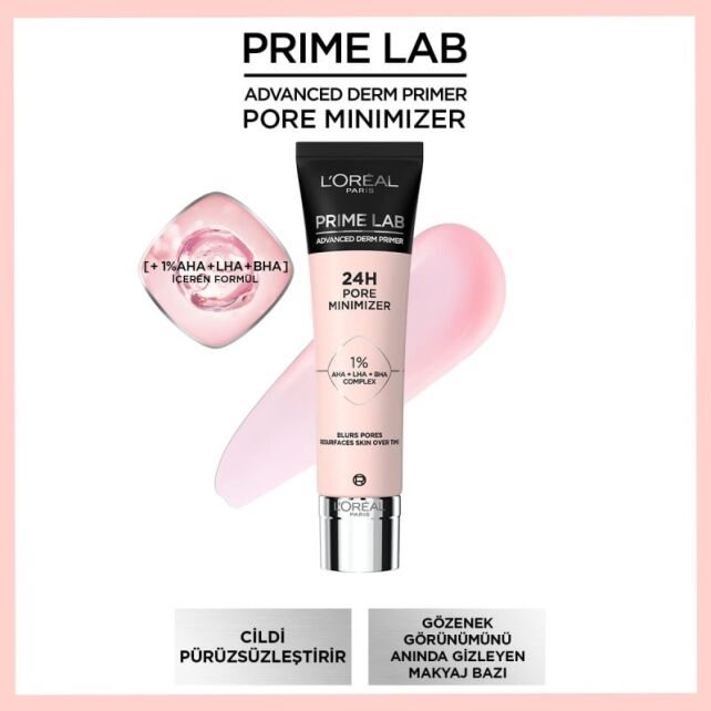 Loreal Paris Prime 24H Pore Minimizer - Gözenek Karşıtı Makyaj Bazı 30ml - 2