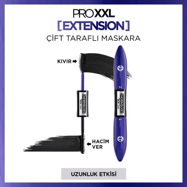 Loreal Paris Pro XXL Extension - Siyah Maskara - 2