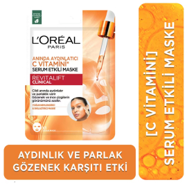 Loreal Paris Revitalift C Vitamini Aydınlatıcı Etkili Maske 26g - 2