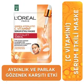 Loreal Paris Revitalift C Vitamini Aydınlatıcı Etkili Maske 26g - 2