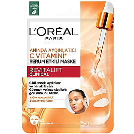 Loreal Paris Revitalift C Vitamini Aydınlatıcı Etkili Maske 26gr - Loreal Paris