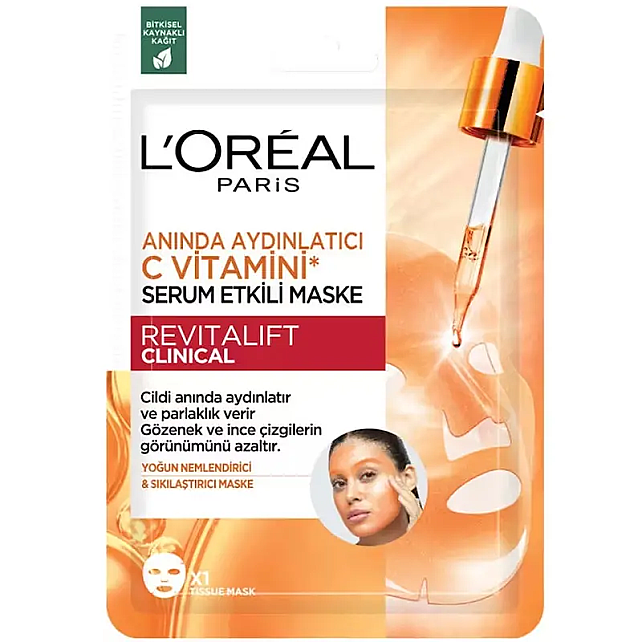 Loreal Paris Revitalift C Vitamini Aydınlatıcı Etkili Maske 26gr - 1