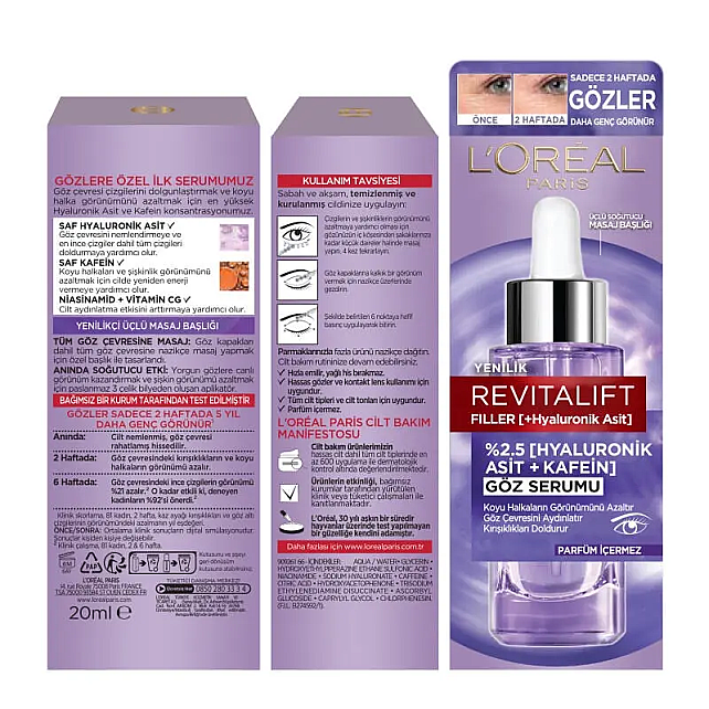 Loreal Paris Revitalift Filler Göz Çevresi Bakım Serumu 20ml - 3