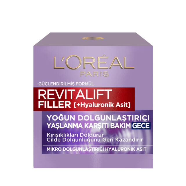 Loreal Paris Revitalift Filler Hyaluronic Acid Gece Bakım Kremi 50ml - 1