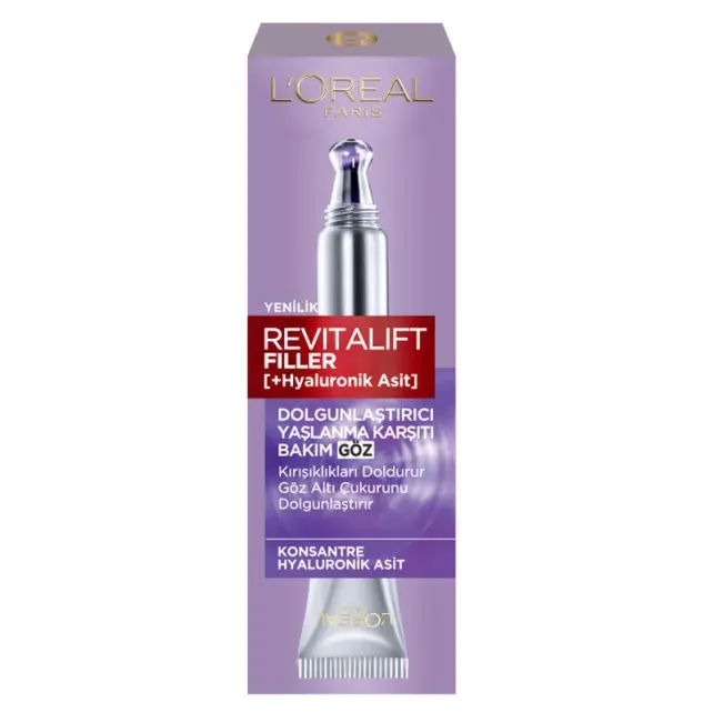 Loreal Paris Revitalift Filler Hyaluronic Acid Göz Çevresi Bakım Kremi 15ml - 1