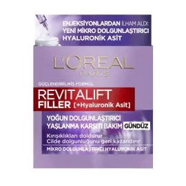 Loreal Paris Revitalift Filler Hyaluronic Acid Gündüz Bakım Kremi 50ml - 1