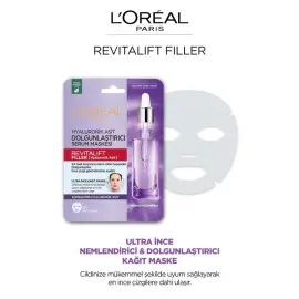 Loreal Paris Revitalift Filler Mask - Anti Aging Kağıt Maske 28g - 3