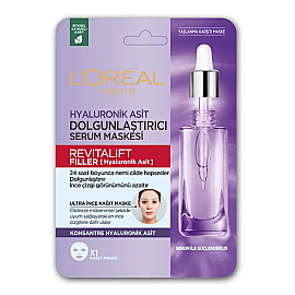 Loreal Paris Revitalift Filler Mask - Anti-Aging Kağıt Maske 28gr - Loreal Paris