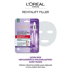 Loreal Paris Revitalift Filler Mask - Anti-Aging Kağıt Maske 28gr - 3