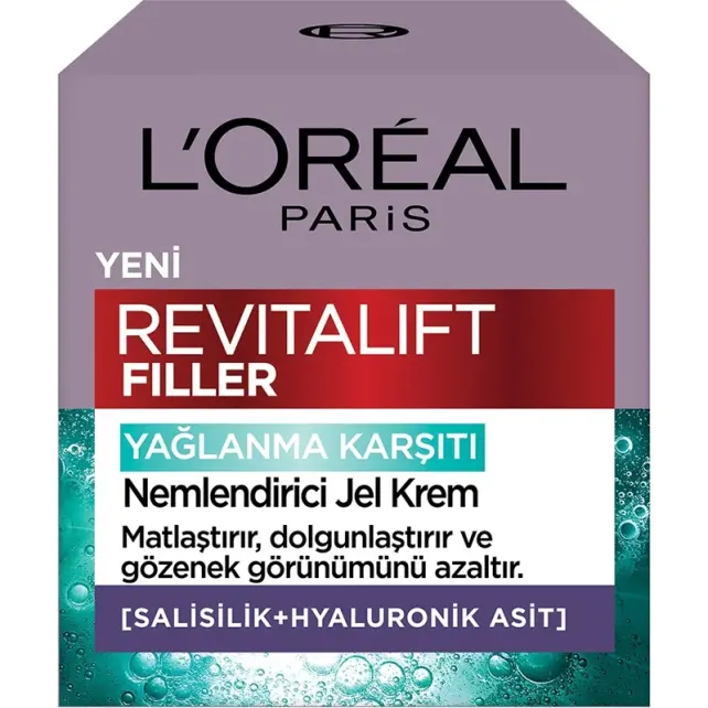 Loreal Paris Revitalift Filler - Yağlanma Karşıtı Su Bazlı Jel Nemlendirici 50ml - 2