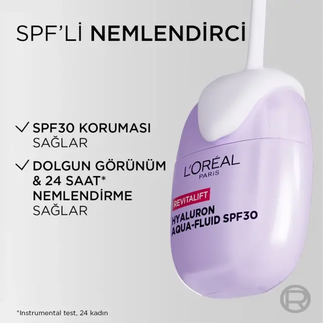 Loreal Paris Revitalift Hyaluron Aqua Fluid SPF 30 Nemlendirici Krem 40ml - 3