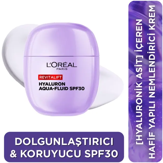 Loreal Paris Revitalift Hyaluron Aqua Fluid SPF 30 Nemlendirici Krem 40ml - 5
