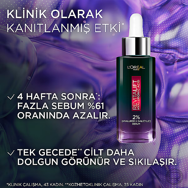 Loreal Paris Revitalift Hyaluronic Acid - Yağlanma Karşıtı Gece Serumu 30ml - 4