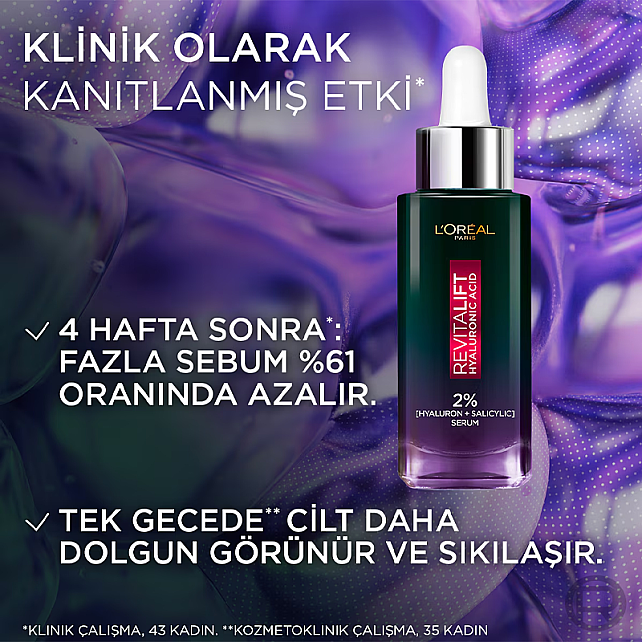 Loreal Paris Revitalift Hyaluronic Acid - Yağlanma Karşıtı Gece Serumu 30ml - 5