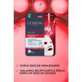 Loreal Paris Revitalift Laser X3 Mask - Anti Aging Kağıt Maske 28g - 3