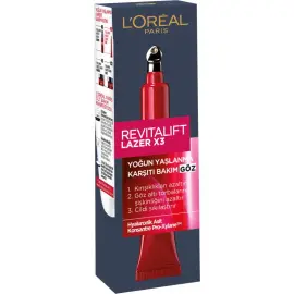 Loreal Paris Revitalift Lazer X3 Yaşlanma Karşıtı Göz Çevresi Kremi 15ml - 2