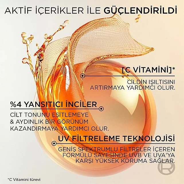 Loreal Paris Revitalift Vitamin C Tinted Glow Daily Fluid SPF 30 - Renkli Nemlendirici 40 ml - 4