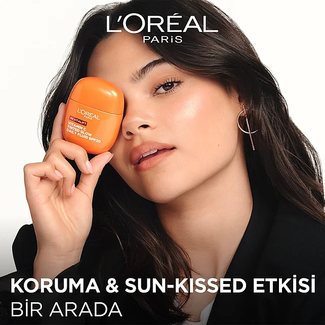 Loreal Paris Revitalift Vitamin C Tinted Glow Daily Fluid SPF 30 - Renkli Nemlendirici 40ml - 2