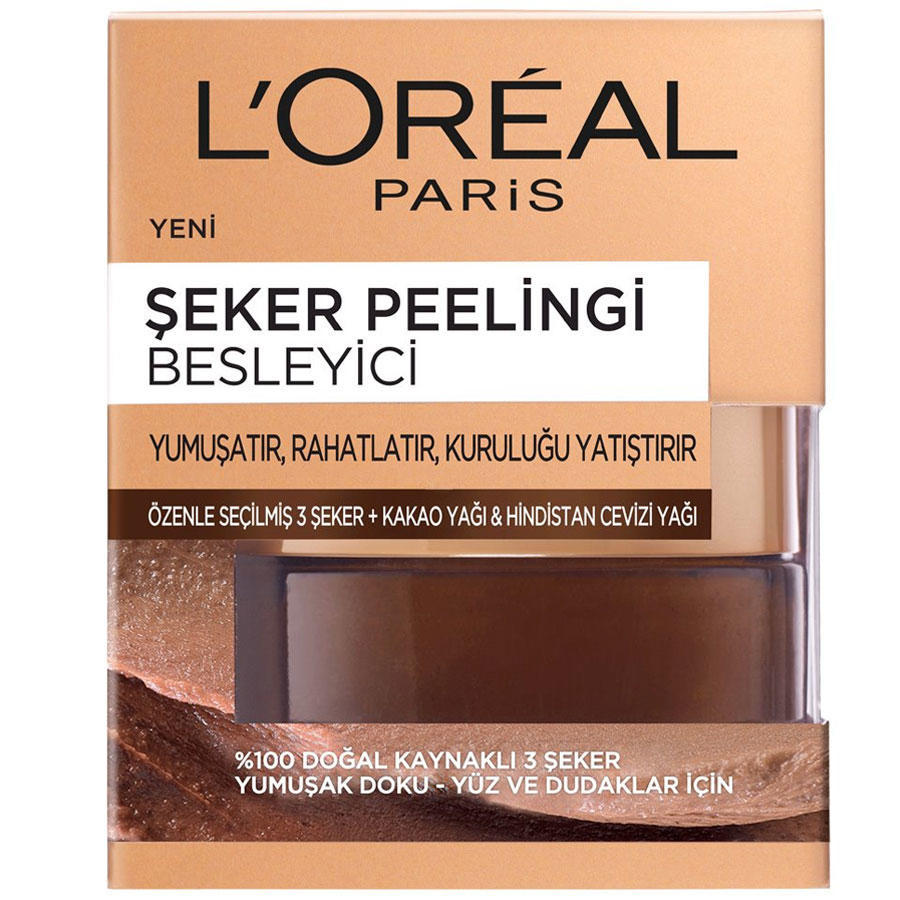 Loreal Paris Şeker Peelingi Besleyici Etkili 50ml Loreal Paris Şeker Peelingi Besleyici Etkili 50ml