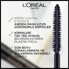 Loreal Paris Telescopic Extreme Lenghtening Maskara Ekstra Siyah - 3