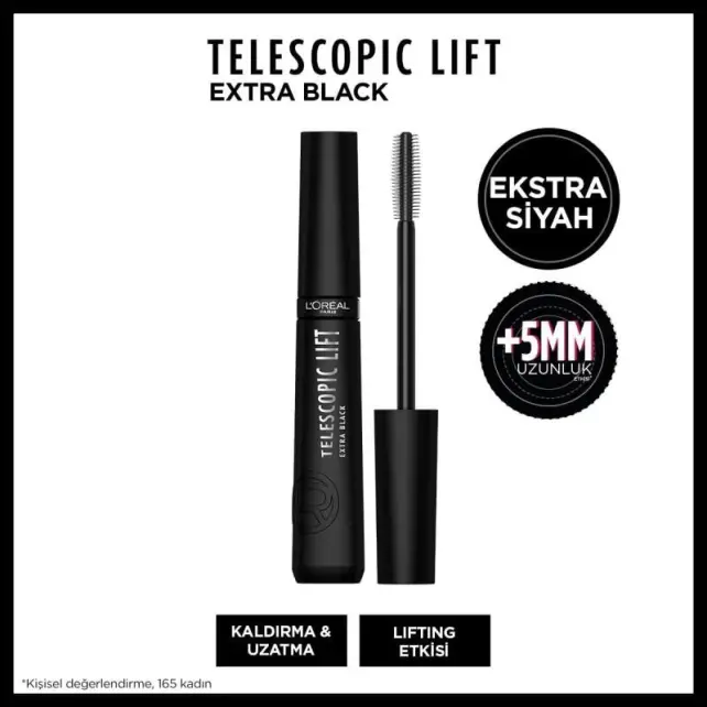 Loreal Paris Telescopic Lift Maskara - Extra Black - 3