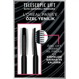 Loreal Paris Telescopic Lift Waterproff Maskara - Siyah - 3
