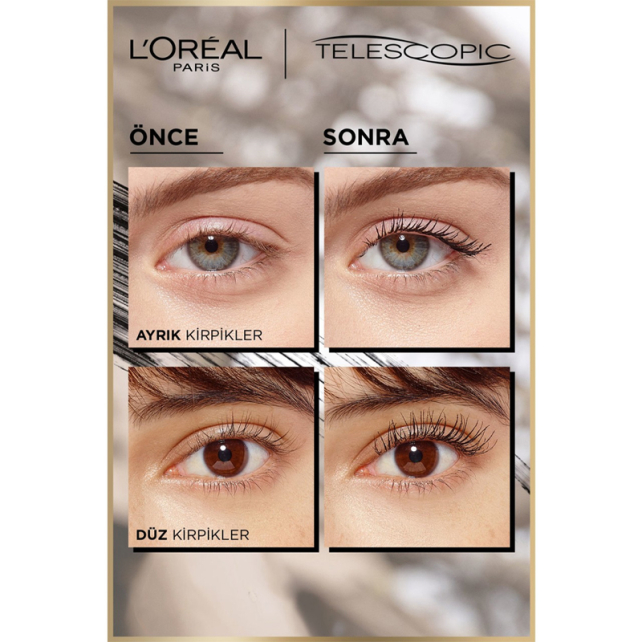 Loreal Paris Telescopic Waterproof - Suya Dayanıklı Maskara 7.7ml - 5