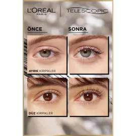 Loreal Paris Telescopic Waterproof - Suya Dayanıklı Maskara 7.7ml - 5