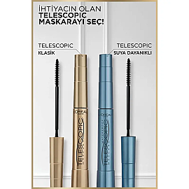 Loreal Paris Telescopic Waterproof - Suya Dayanıklı Maskara 7.7ml - 4