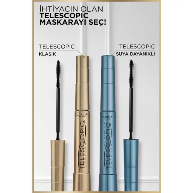 Loreal Paris Telescopic Waterproof - Suya Dayanıklı Maskara 7.7ml - 4