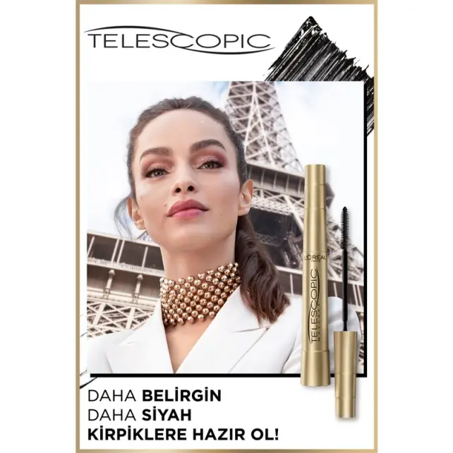 Loreal Paris Telescopic Waterproof - Suya Dayanıklı Maskara 7.7ml - 6