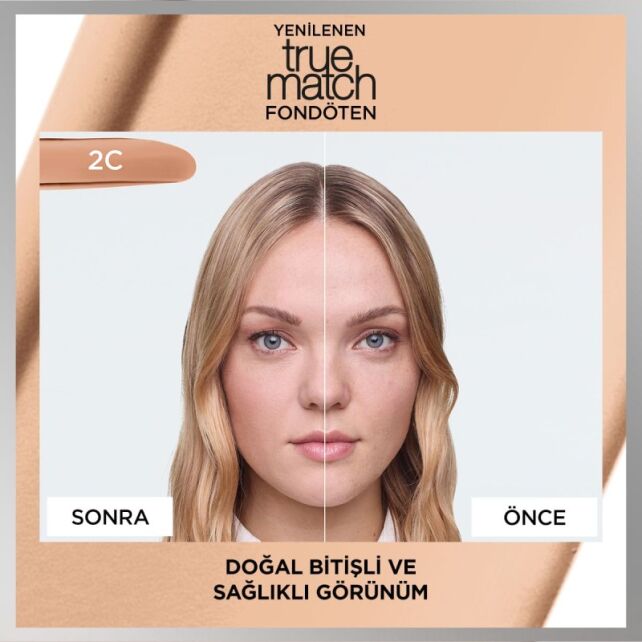Loreal Paris True Match Foundation - Mat Föndöten No: 2R - 3