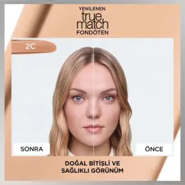 Loreal Paris True Match Foundation - Mat Föndöten No: 2R - 3