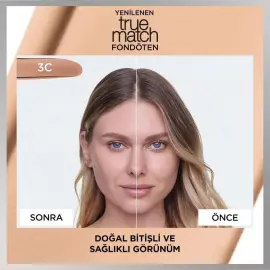 Loreal Paris True Match Foundation - Mat Fondöten No: 3R3C3K Beige R - 3