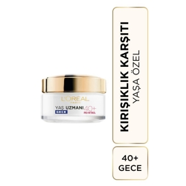 Loreal Paris Yaş Uzmanı 40+ Kırışıklık Karşıtı Gece Bakım Kremi 50ml - 2