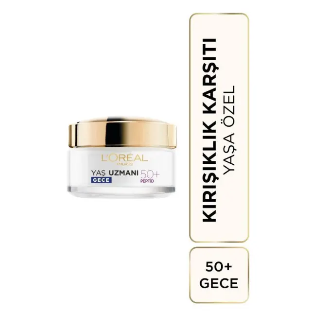 Loreal Paris Yaş Uzmanı 50+ Kırışıklık Karşıtı Gece Bakım Kremi 50ml - 3